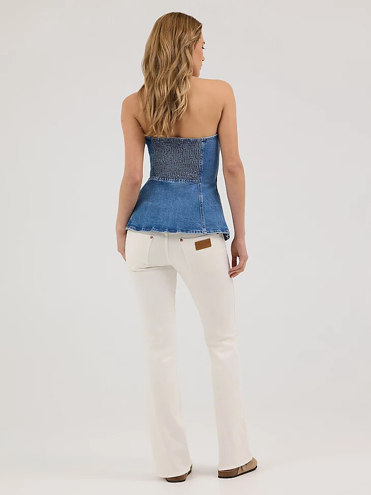 damen-denim-bustier wrangler rugged