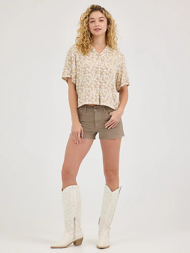damen camp shirt wild daisy
