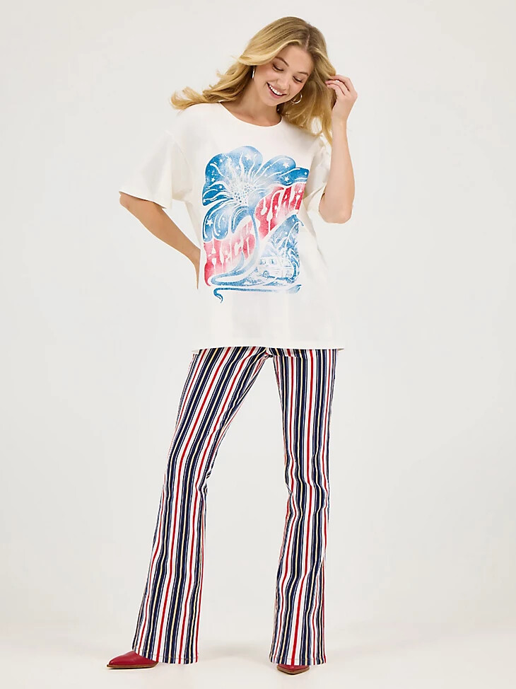 wrangler x lainey wilson heck yeah oversized tee heck yeah