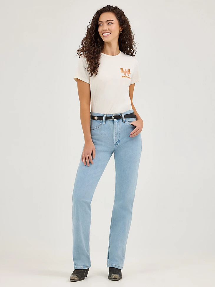 wrangler x whataburger damen-t-shirt marshmallow