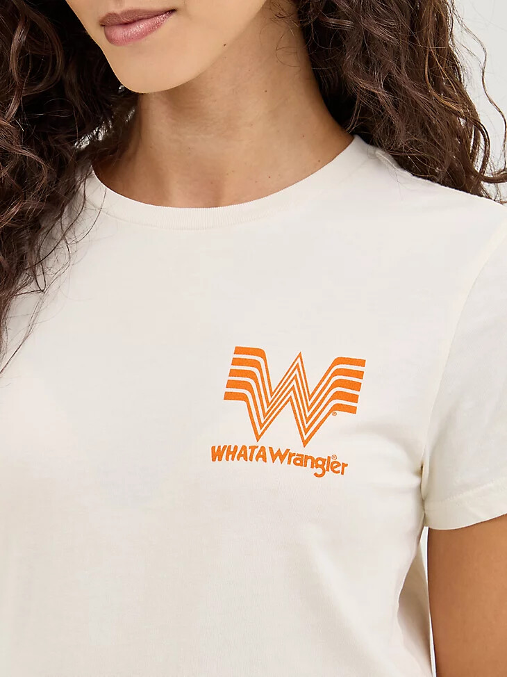 wrangler x whataburger damen-t-shirt marshmallow