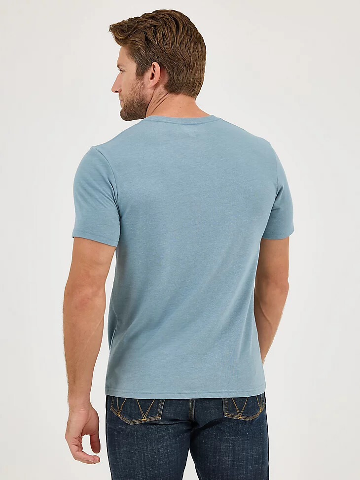 wrangler americana flag logo t-shirt für herren lead flag