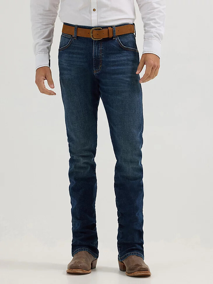 wrangler retro slim fit bootcut jeans für herren hayward
