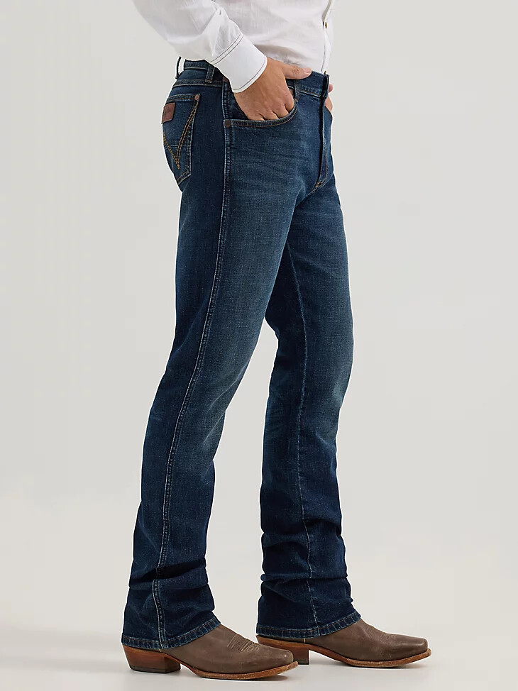 wrangler retro slim fit bootcut jeans für herren hayward