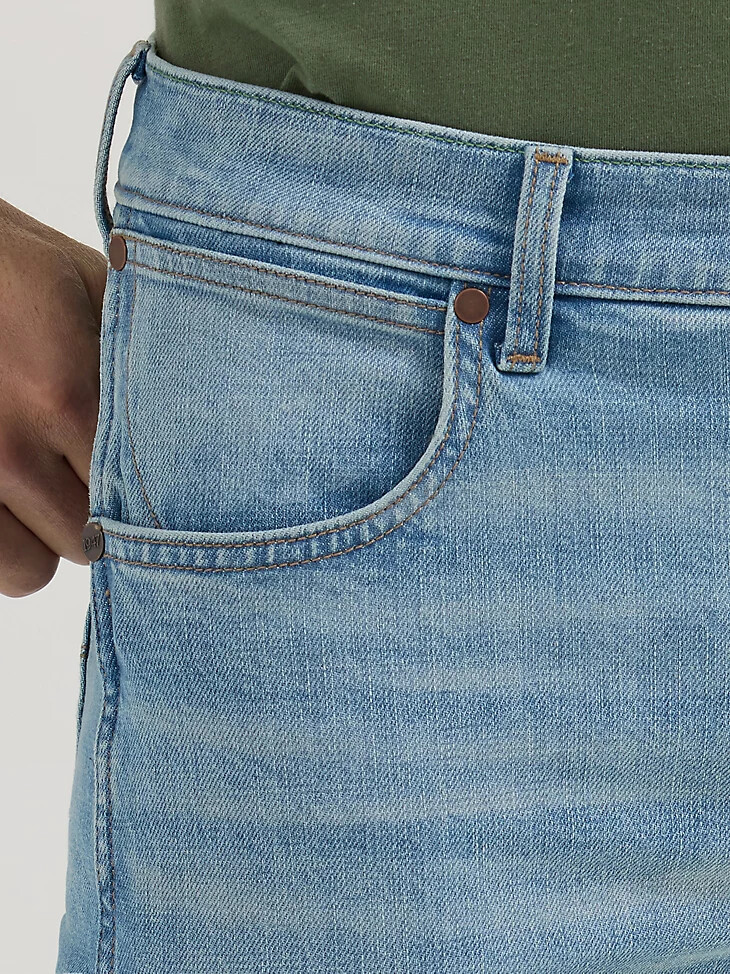 mendenhall wrangler retro slim fit straight leg jeans für herren