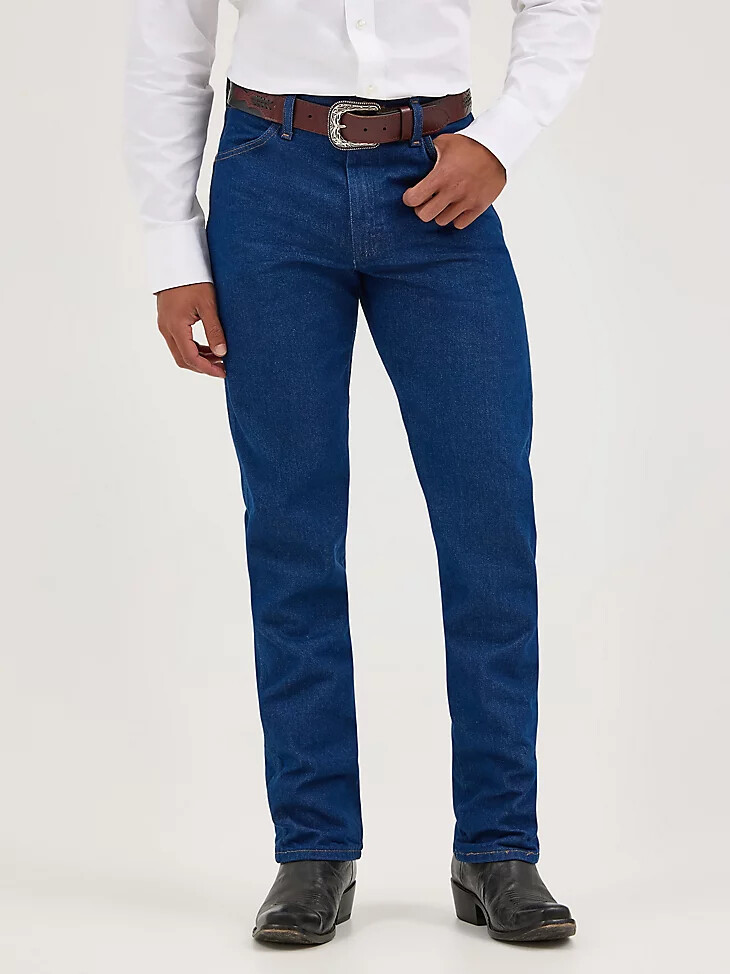 wrangler cowboy cut original fit jeans vorgewaschen indigo