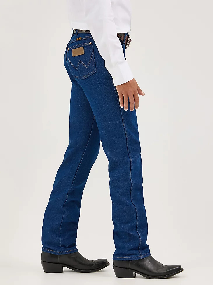 wrangler cowboy cut original fit jeans vorgewaschen indigo