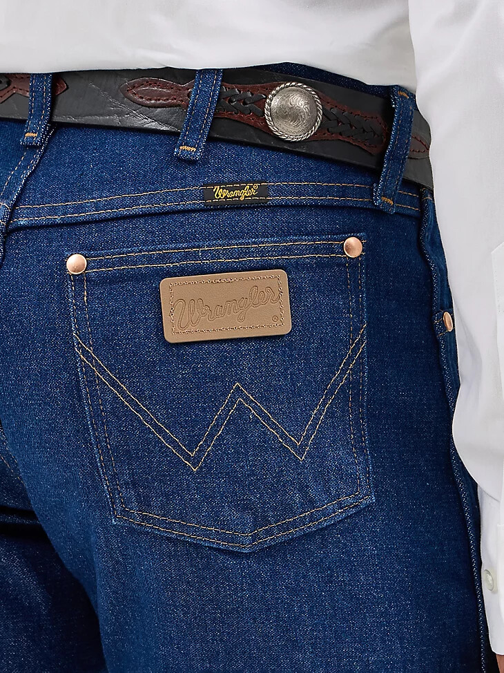 wrangler cowboy cut original fit jeans vorgewaschen indigo
