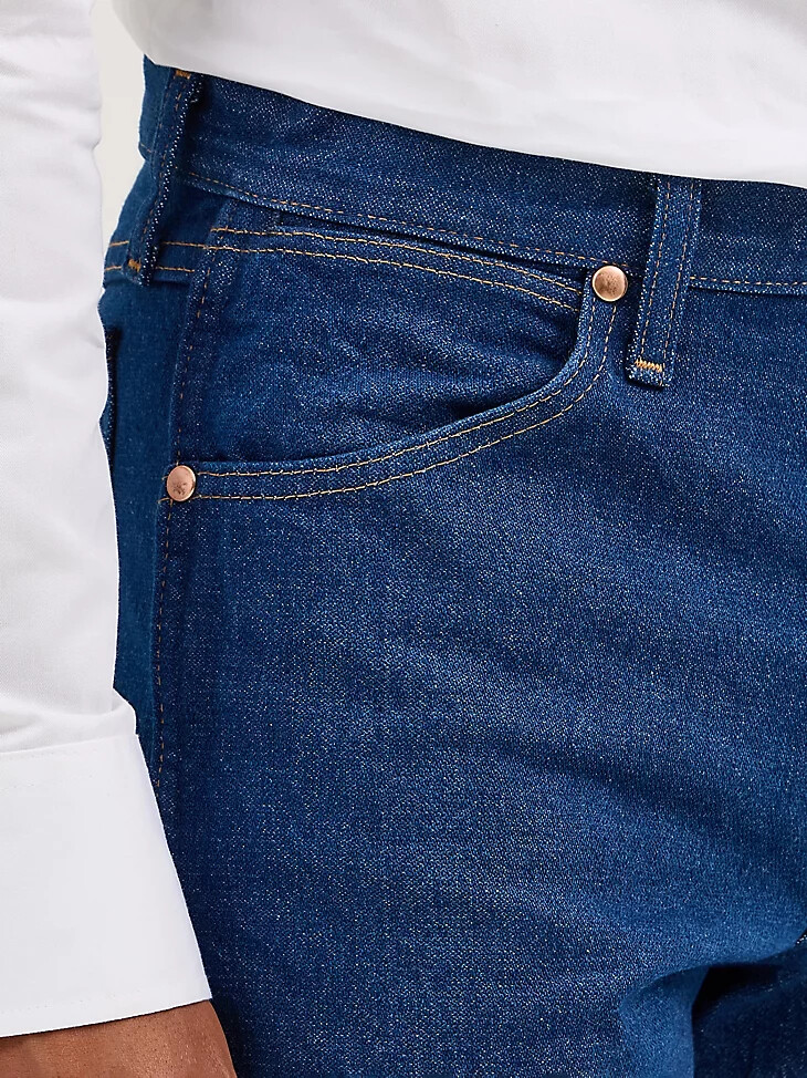 wrangler cowboy cut original fit jeans vorgewaschen indigo