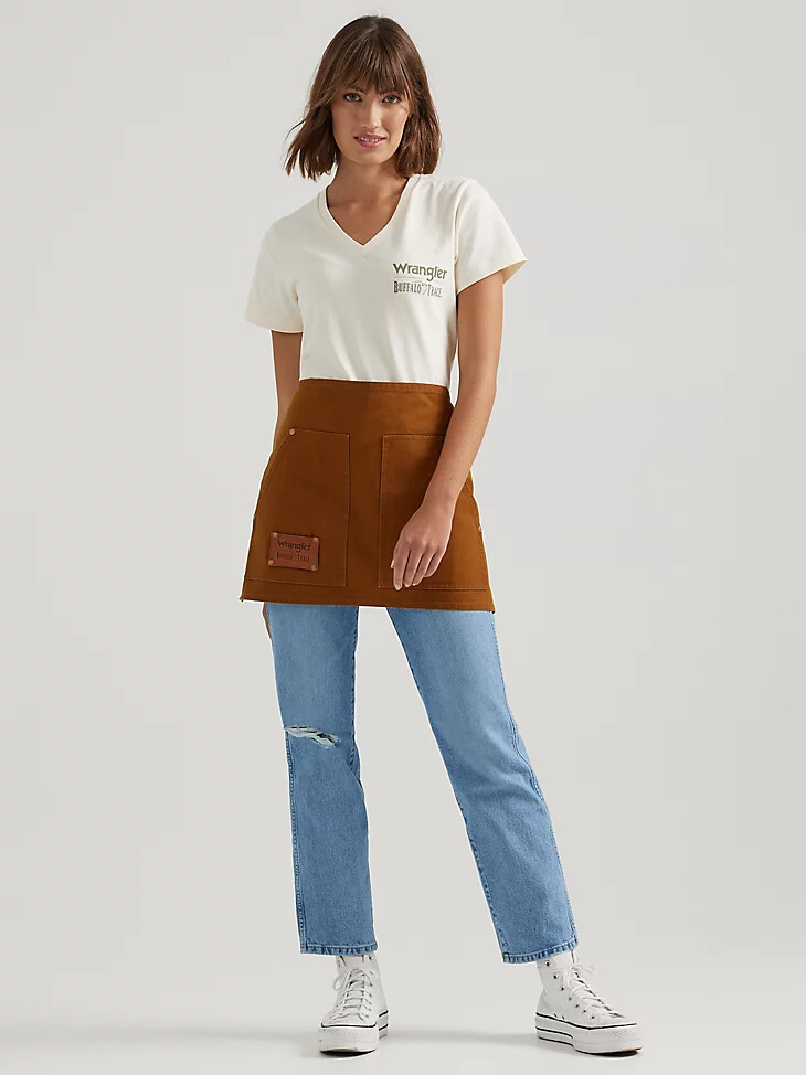 wrangler x buffalo trace kilderkin schürze aus büffelleder