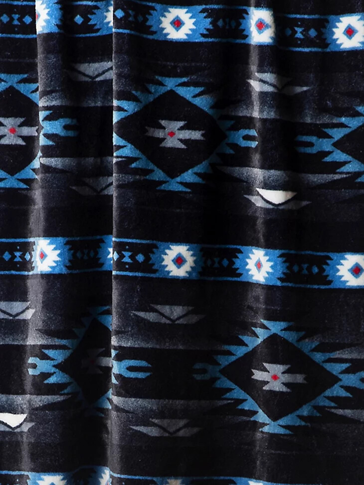 wrangler reisedecke blau schwarz checotah