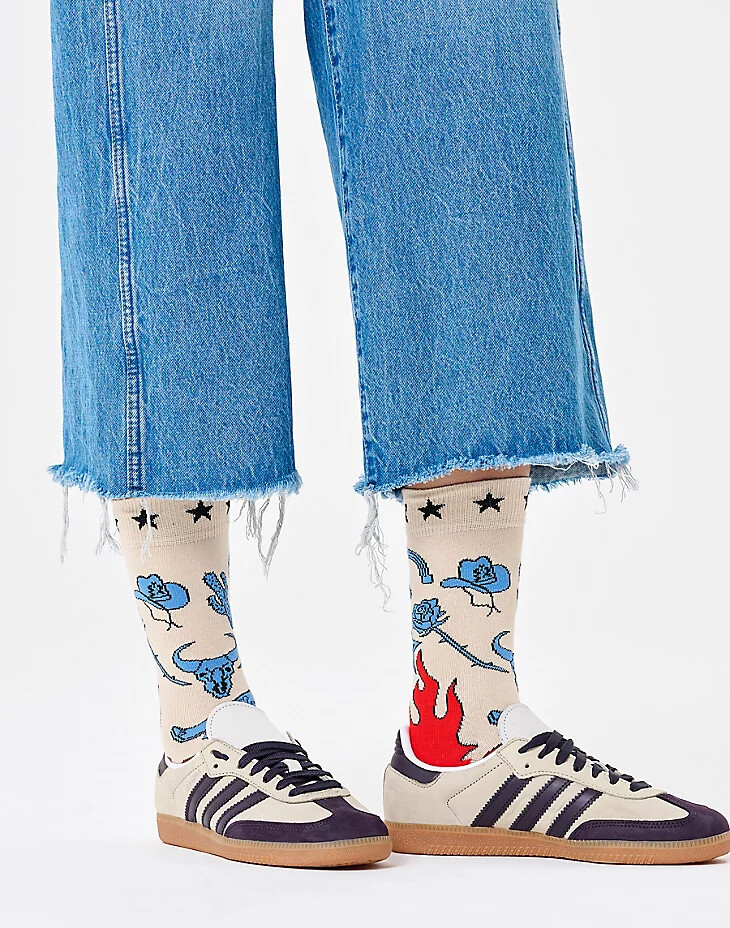 wrangler x happy socks icons socke weiß