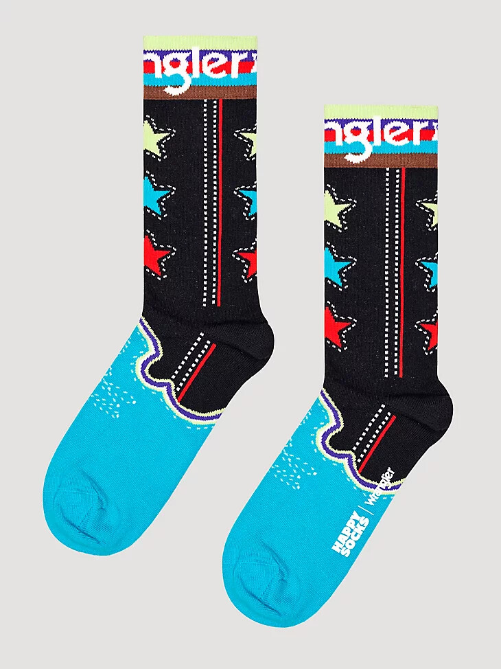 wrangler x happy socks stars socke schwarz