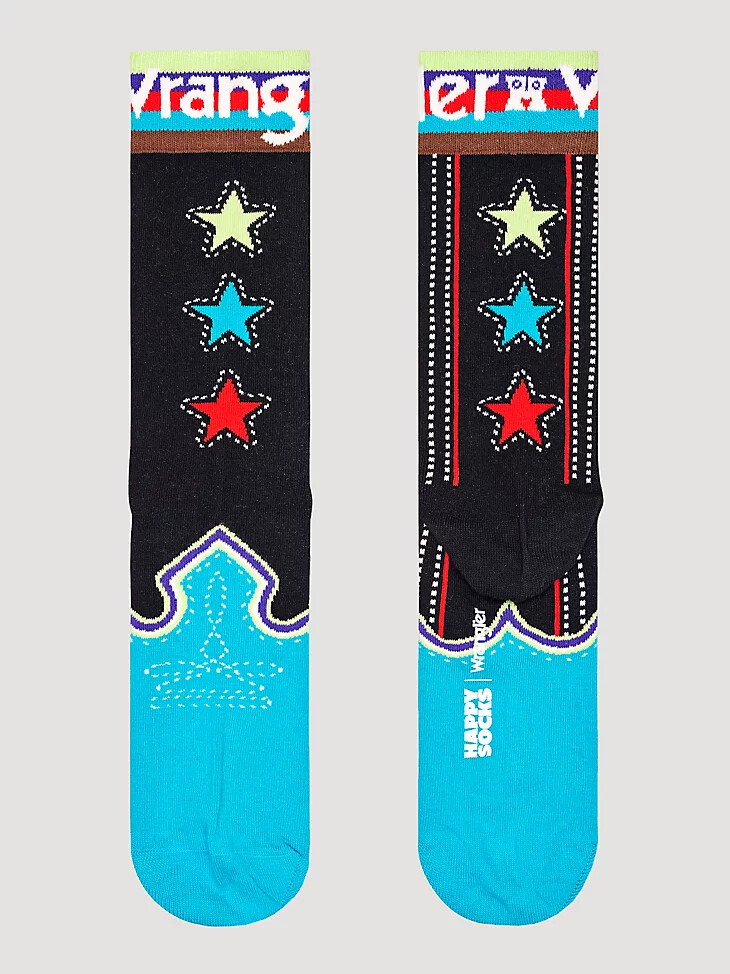 wrangler x happy socks stars socke schwarz