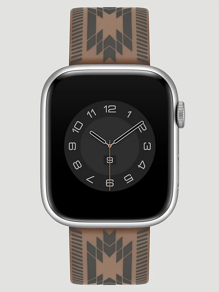 silikon-armband im südwest-stil braun