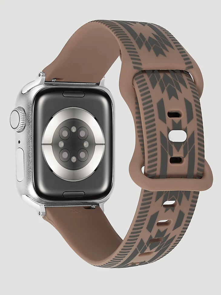 silikon-armband im südwest-stil braun