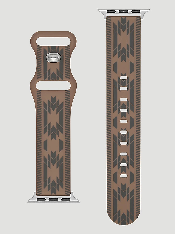 silikon-armband im südwest-stil braun