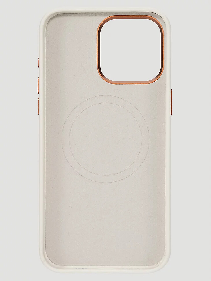 smartphone-lederhülle mit stickerei weiß