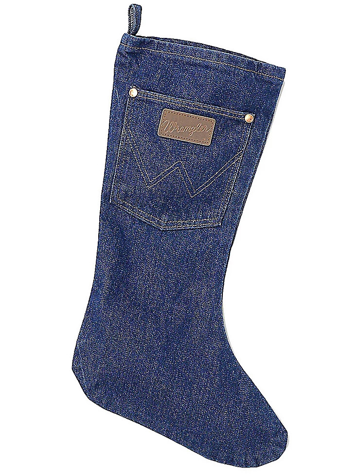 wrangler denim-weihnachtsstrumpf vorgewaschen