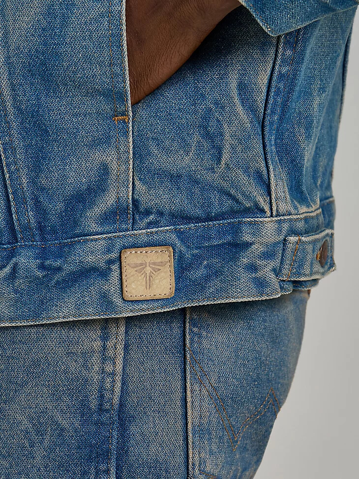 wrangler x the last of us cowboy-jacke vorgewaschen
