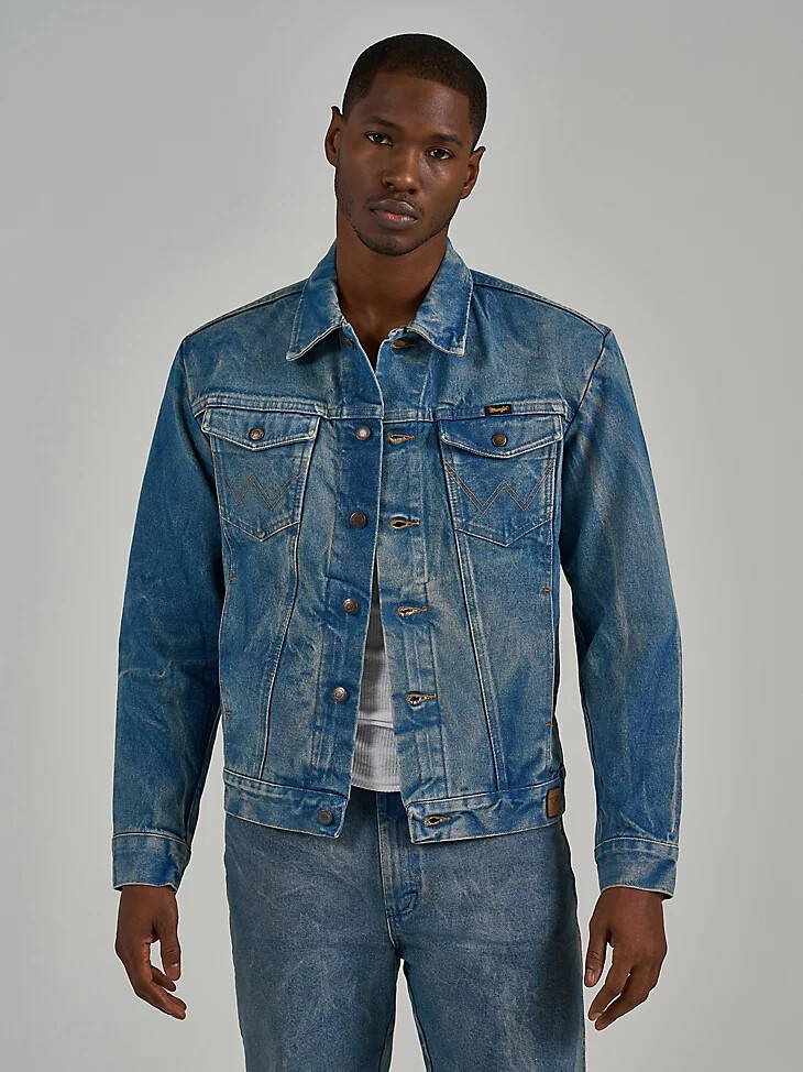 wrangler x the last of us cowboy-jacke vorgewaschen