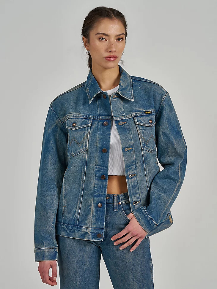 wrangler x the last of us cowboy-jacke vorgewaschen
