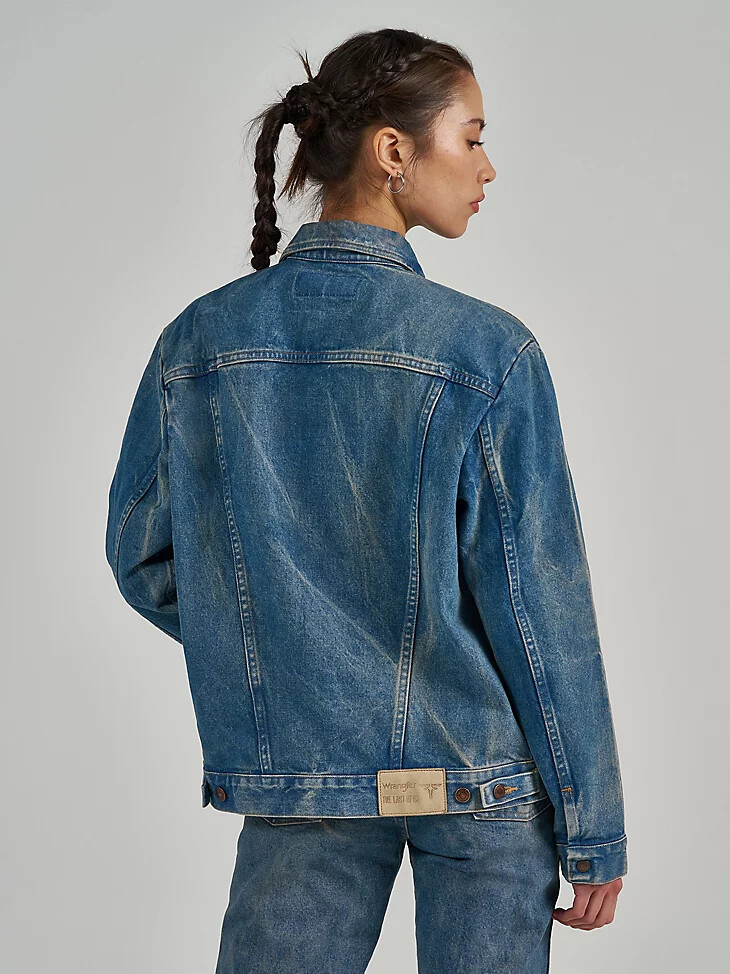 wrangler x the last of us cowboy-jacke vorgewaschen