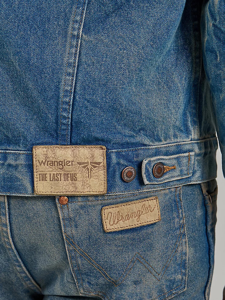 wrangler x the last of us cowboy-jacke vorgewaschen