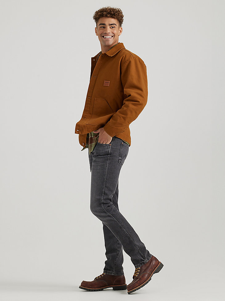 wrangler x buffalo trace herren distillers jacke old fashioned