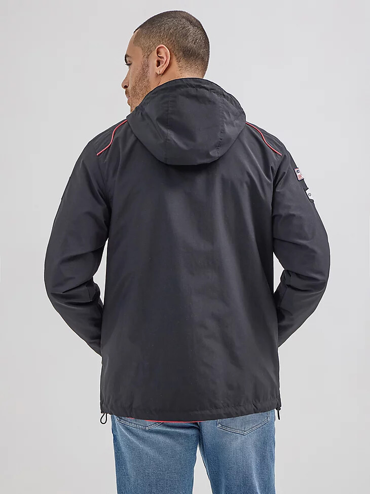 wrangler x hot wheels herren-anorakjacke schwarz