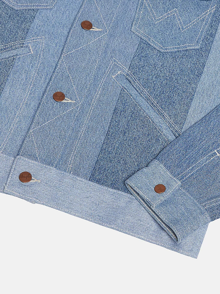 wrangler x beyond retro icons jacke hell gewaschen