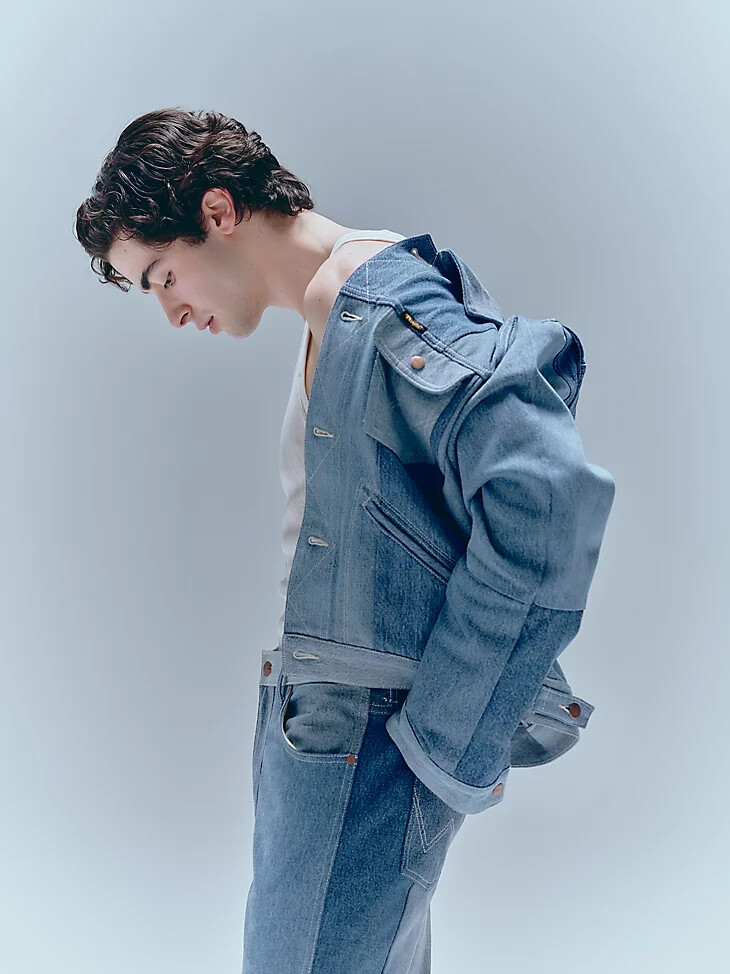 wrangler x beyond retro icons jacke hell gewaschen