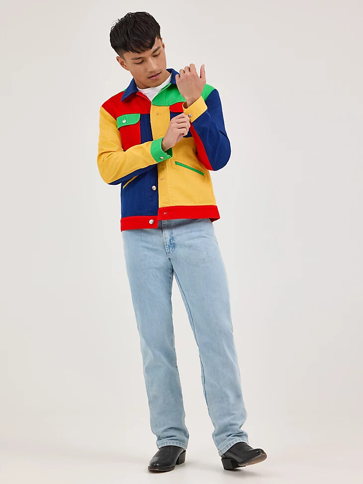 wrangler x happy socks denim daze jacke mehrfarbig