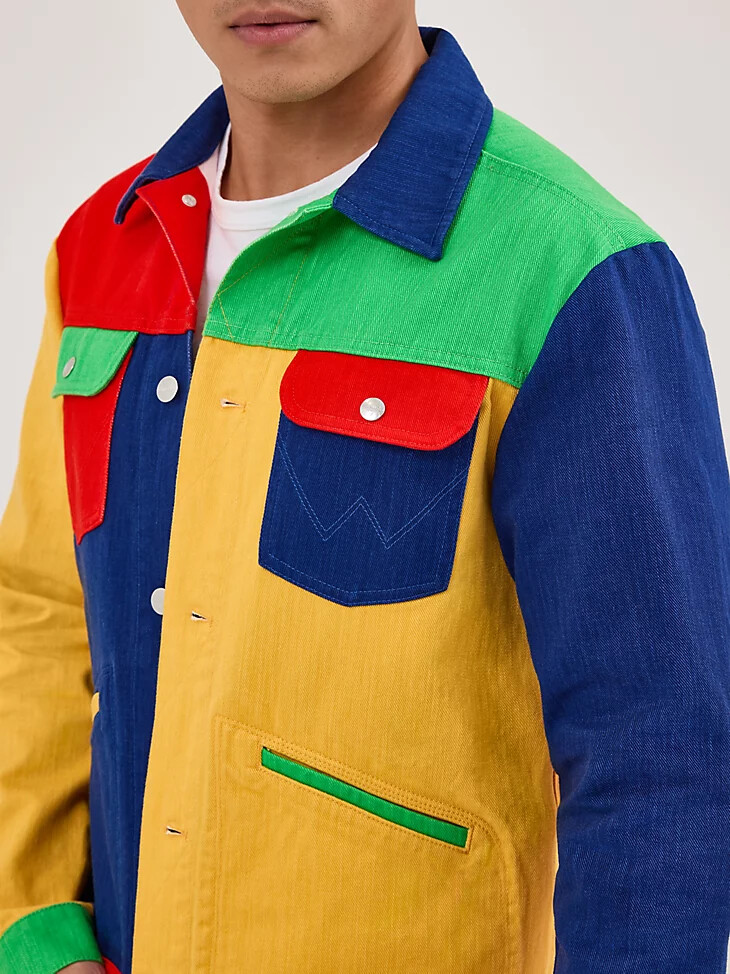 wrangler x happy socks denim daze jacke mehrfarbig