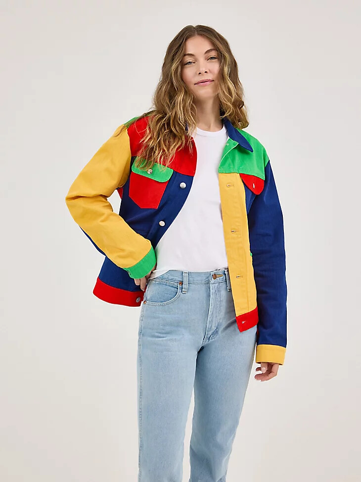 wrangler x happy socks denim daze jacke mehrfarbig