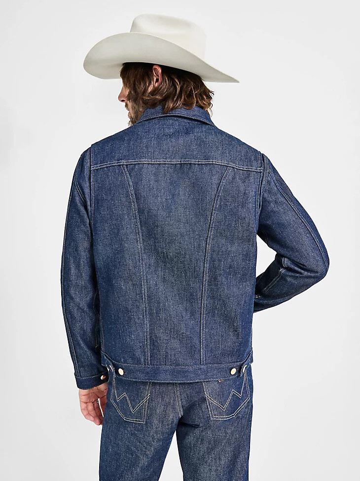 cone denim herrenjacke white oak selvedge raw indigo