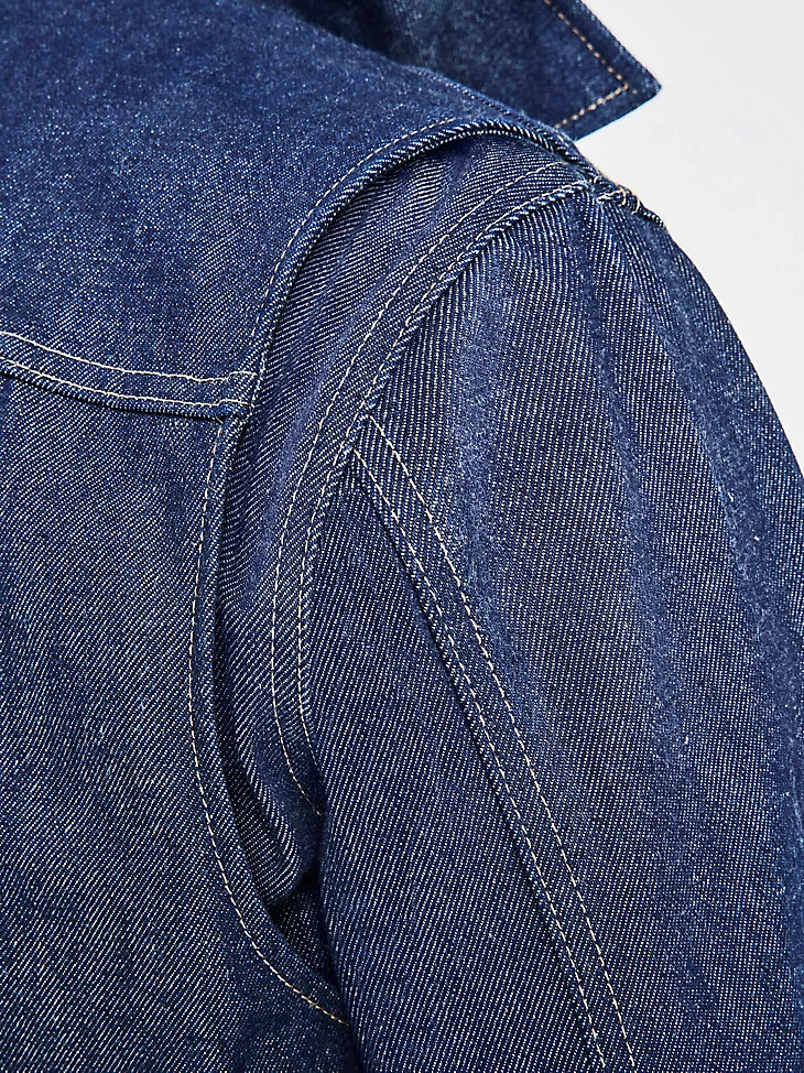 cone denim herrenjacke white oak selvedge raw indigo