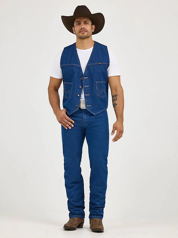 wrangler ungefütterte jeansweste vorgewaschen