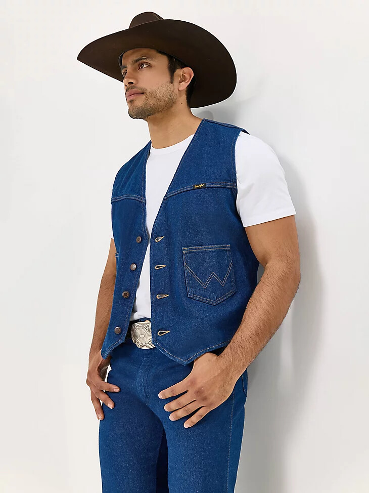 wrangler ungefütterte jeansweste vorgewaschen