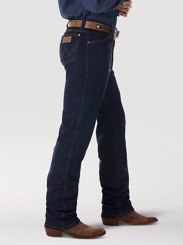 wrangler cowboy cut navy stretch slim fit jeans navy