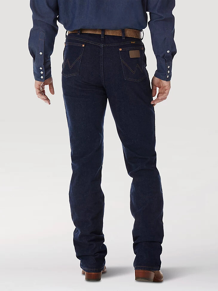 wrangler cowboy cut navy stretch slim fit jeans navy