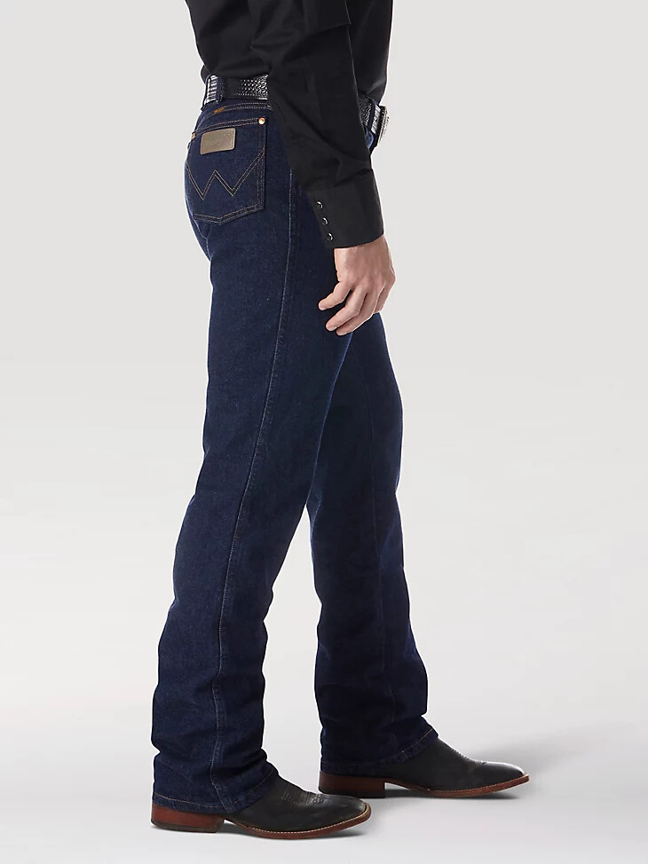 wrangler cowboy cut bootcut stretch regular fit jeans navy