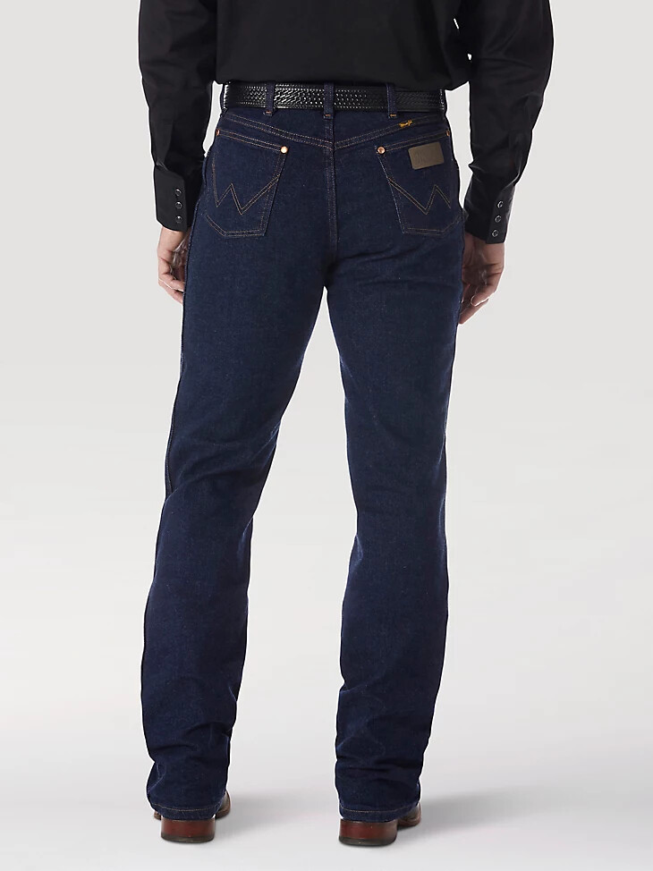 wrangler cowboy cut bootcut stretch regular fit jeans navy