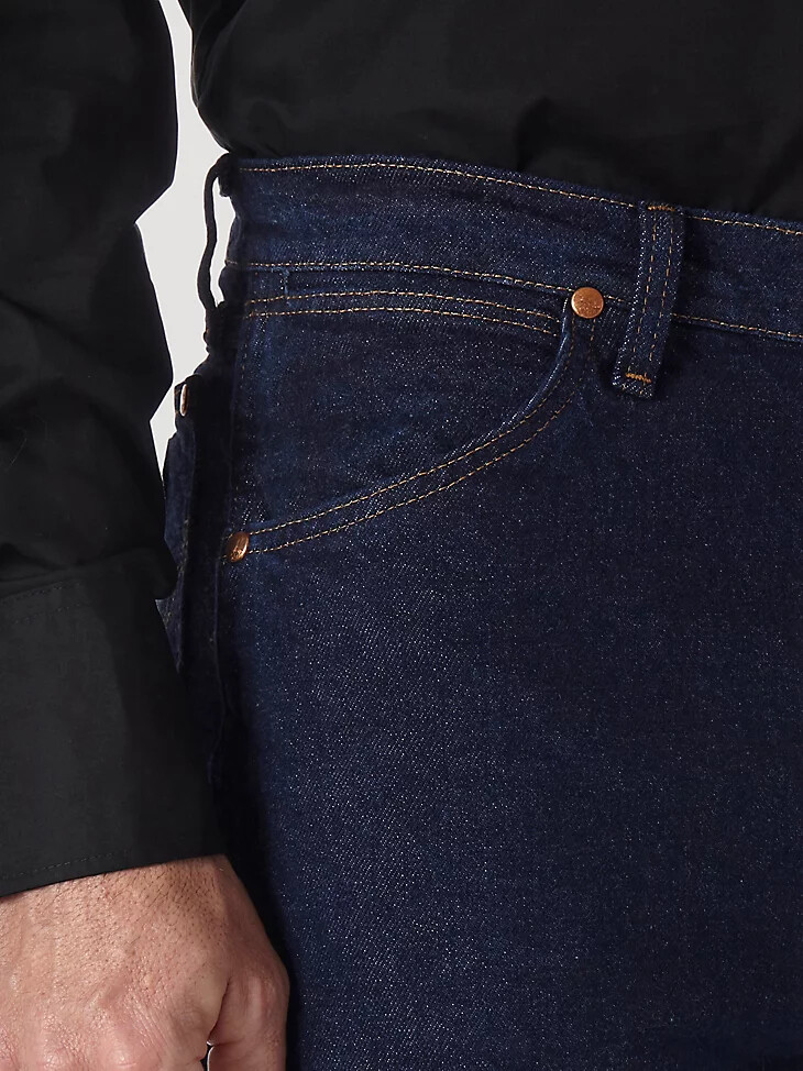 wrangler cowboy cut bootcut stretch regular fit jeans navy