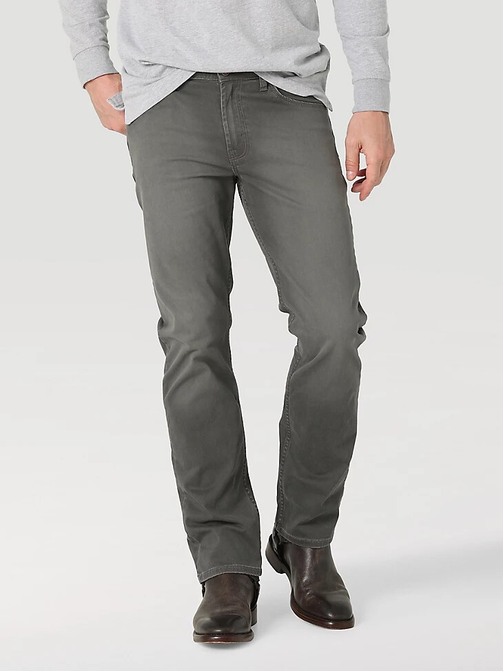 free to stretch herrenjeans mit geradem schnitt anthrazit