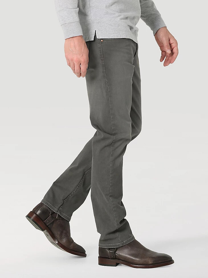 free to stretch herrenjeans mit geradem schnitt anthrazit