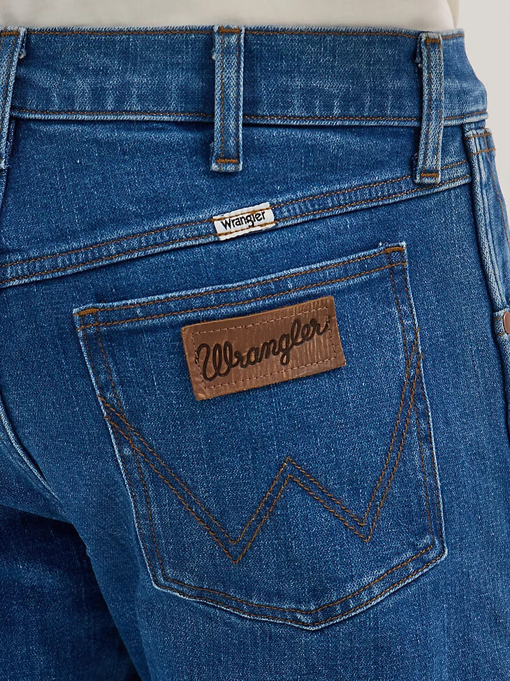 herren bootcut-jeans helle cowboy-waschung