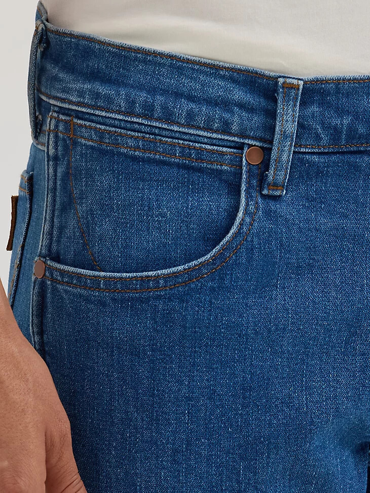 herren bootcut-jeans helle cowboy-waschung