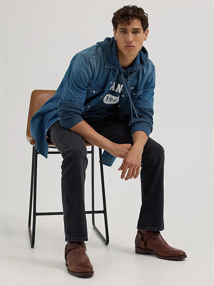 herren bootcut-jeans night fever schwarz