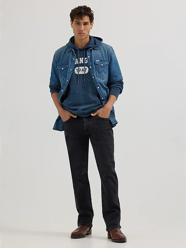 herren bootcut-jeans night fever schwarz